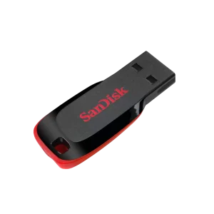 SanDisk Cruzer Blade 32GB USB 2.0 Type-A Black and Red USB Flash Drive SDCZ50-032G-B35