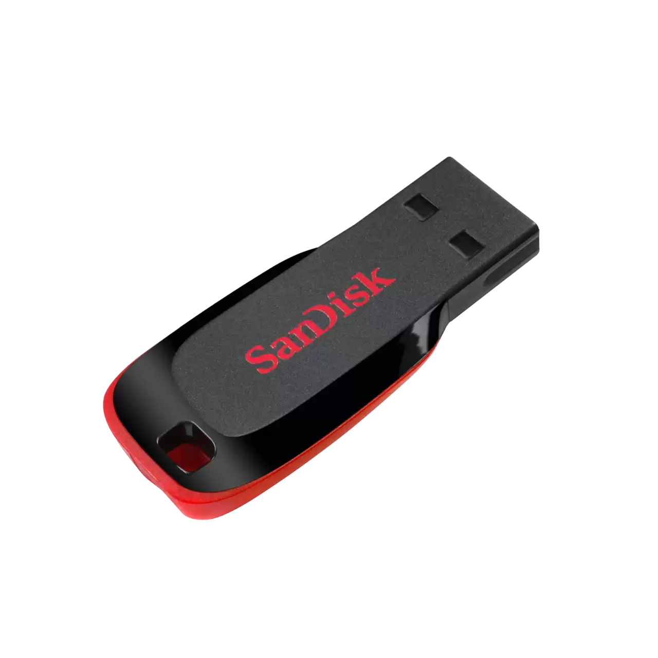 SanDisk Cruzer Blade 128GB USB 2.0 Type-A Black and Red USB Flash Drive SDCZ50-128G-B35